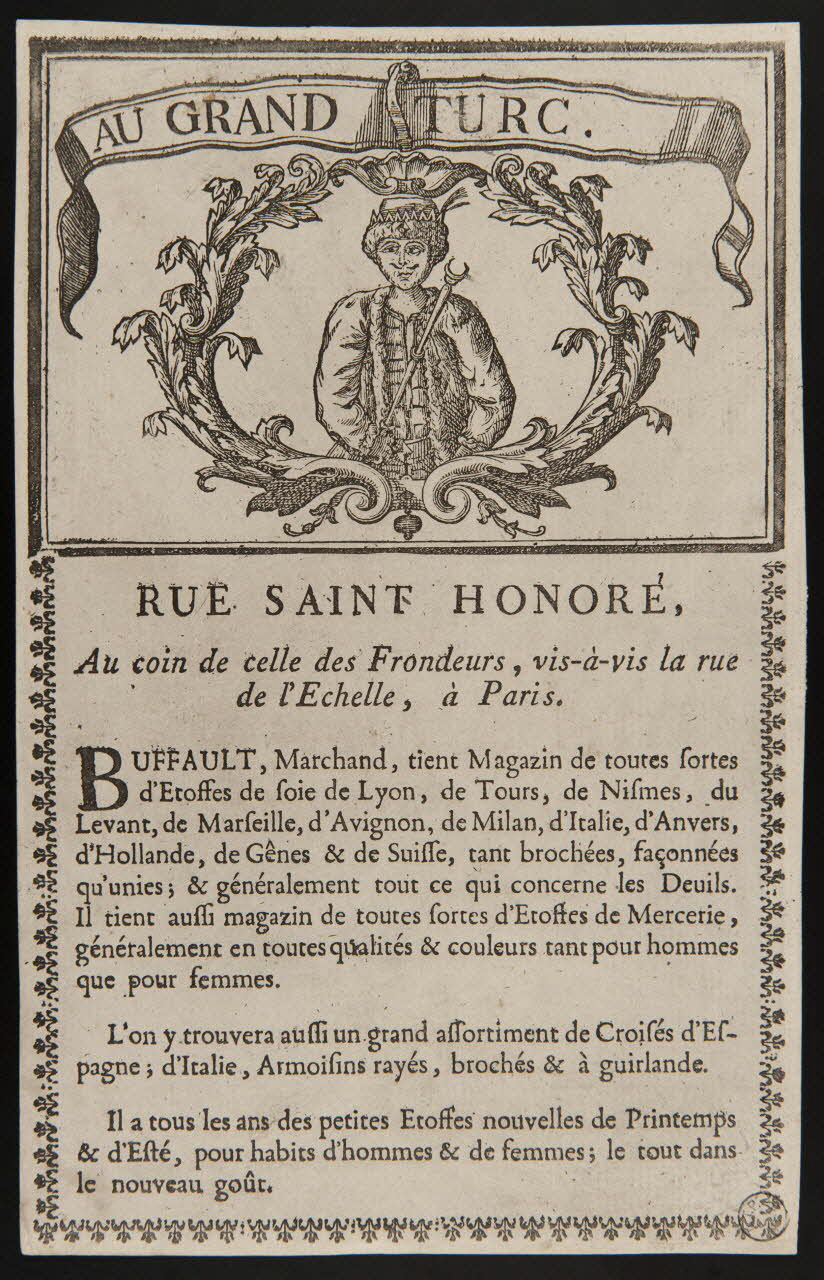 estampe AU GRAND TURC. 1970.83.223 Photo