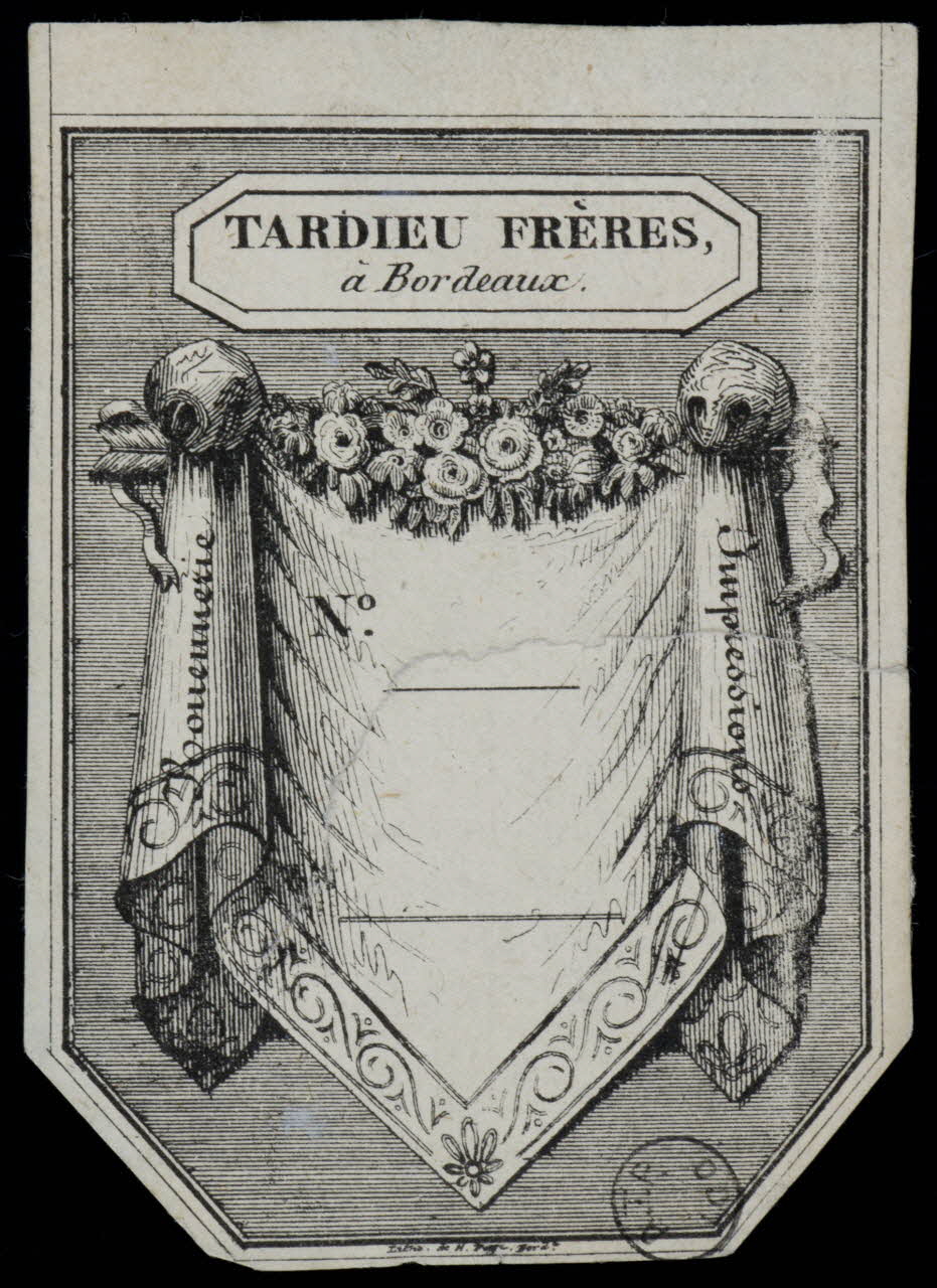 estampe TARDIEU FRERES,  à Bordeaux. 1970.83.228 Photo