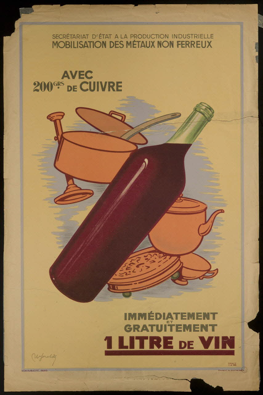 estampe MOBILISATION DES METAUX NON FERREUX 1970.83.248 Photo