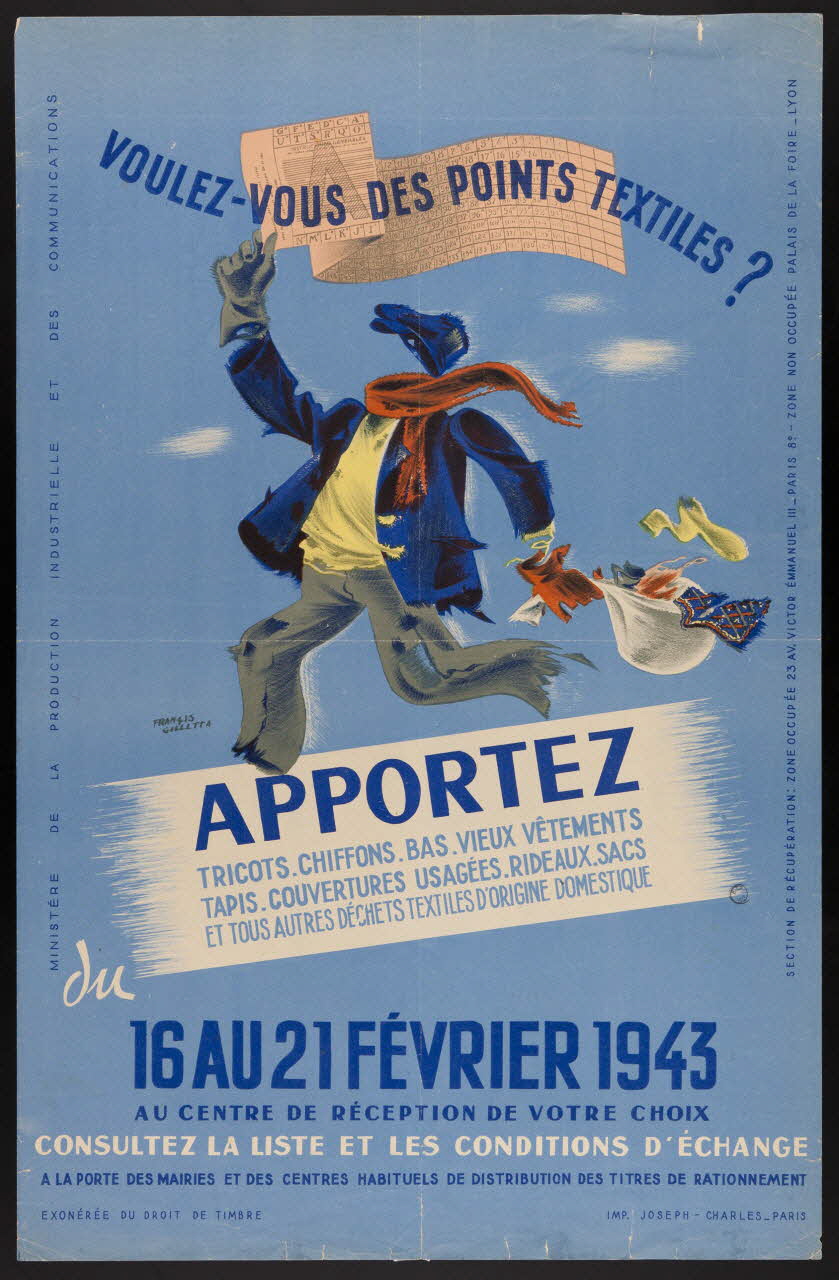 estampe VOULEZ-VOUS DES POINTS TEXTILES? 1970.83.252 Photo