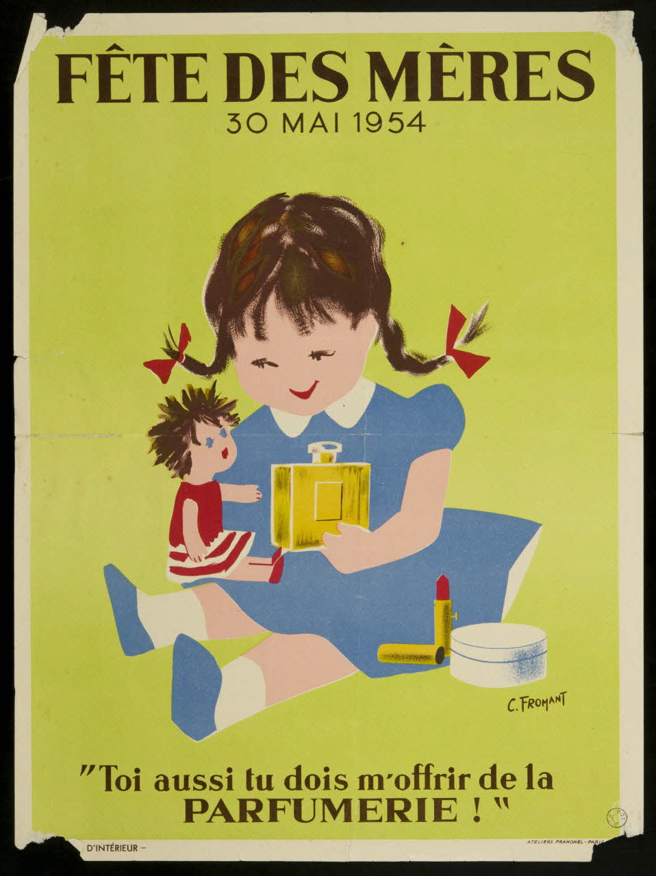 estampe FETE DES MERES  30 MAI 1954 1970.83.258 Photo