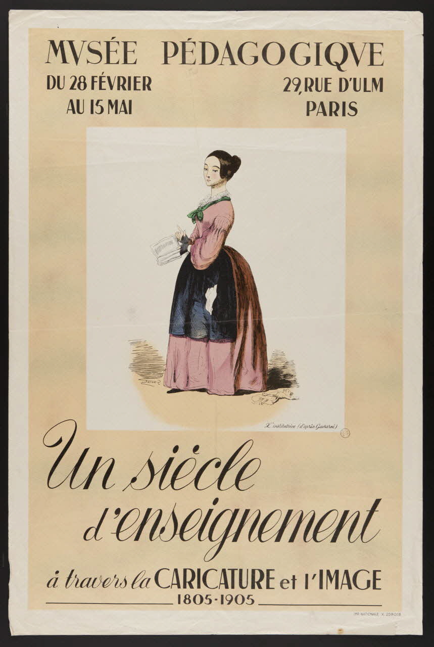estampe MUSEE PEDAGOGIQUE  Un siècle  d'enseignement  à travers la CARICATURE et l'IMAGE  1805-1905 1970.83.272 Photo