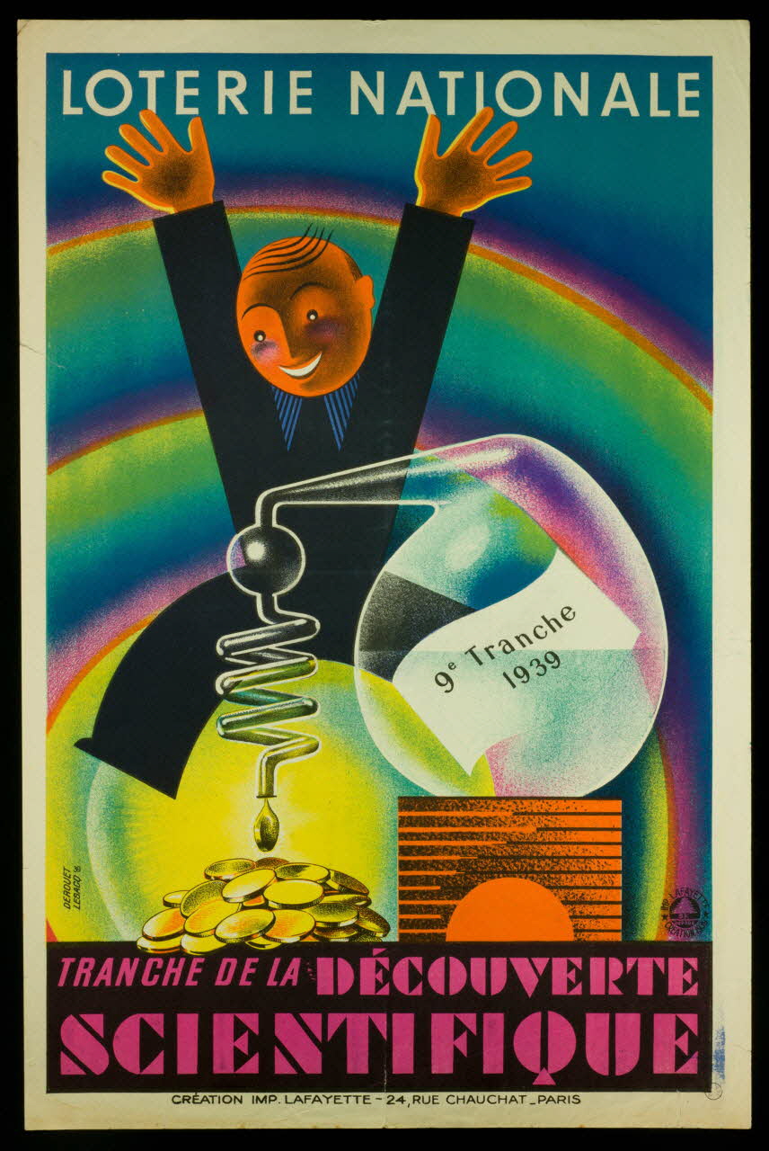 estampe LOTERIE NATIONALE  TRANCHE DE LA DECOUVERTE  SCIENTIFIQUE 1970.83.303 Photo
