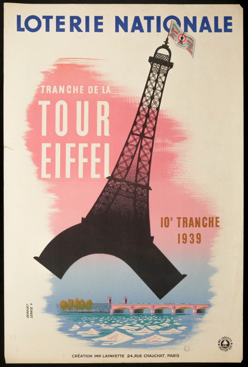 estampe LOTERIE NATIONALE 1939 1970.83.305 Photo