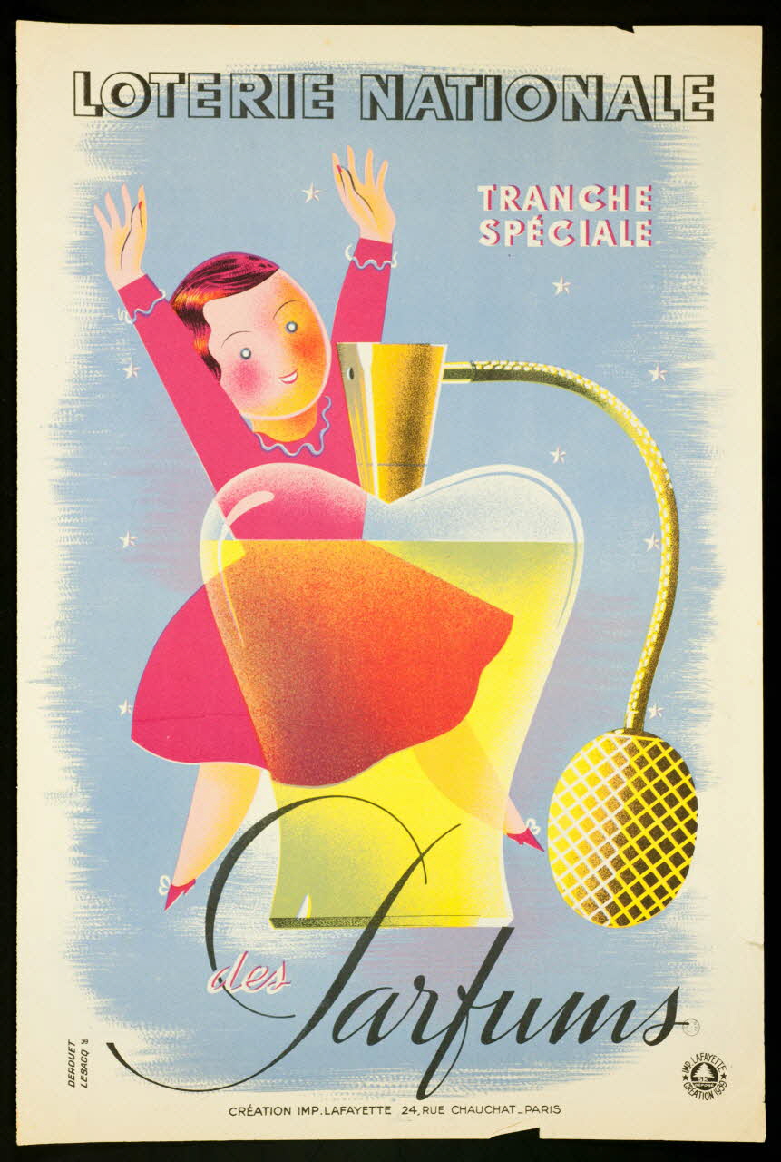 estampe LOTERIE NATIONALE  TRANCHE  SPECIALE  des Parfums 1970.83.313 Photo