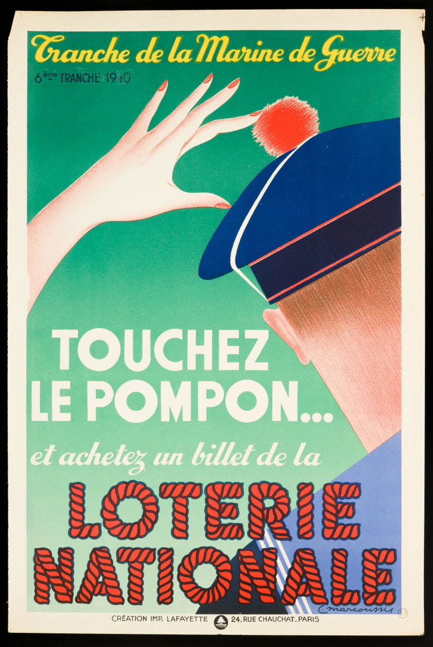 estampe Tranche de la Marine de Guerre  LOTERIE  NATIONALE 1970.83.319 Photo