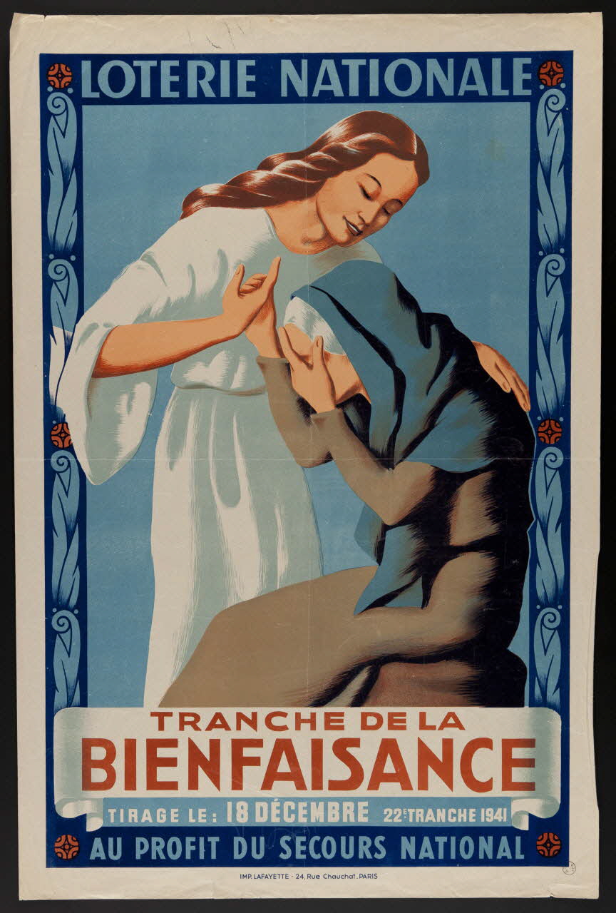 estampe LOTERIE NATIONALE  TRANCHE DE LA  BIENFAISANCE 1970.83.325 Photo