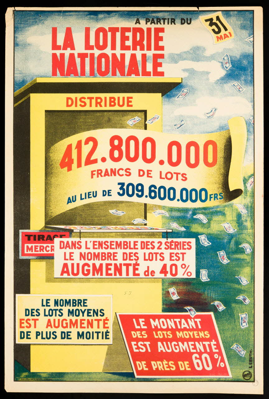 estampe LA LOTERIE  NATIONALE 1970.83.336 Photo