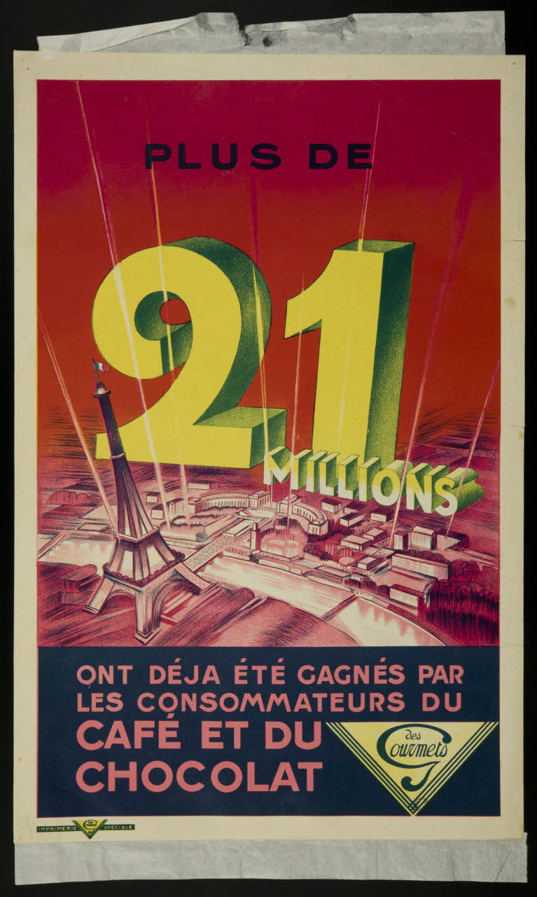 affiche PLUS DE  21  MILLIONS 1970.83.338 Photo