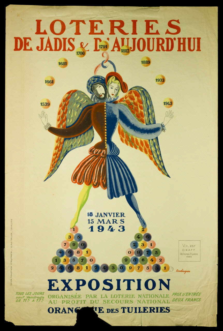estampe LOTERIES  DE JADIS & D'AUJOURD'HUI 1970.83.349 Photo