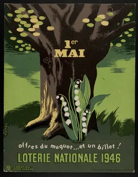 estampe 1er MAI  offrez du muguet... et un billet ! 1970.83.357 Photo Mucem