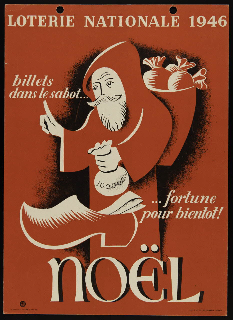 Cart. et Impr. Isle de France; estampe LOTERIE NATIONALE 1946 1946 1970.83.359 Photo