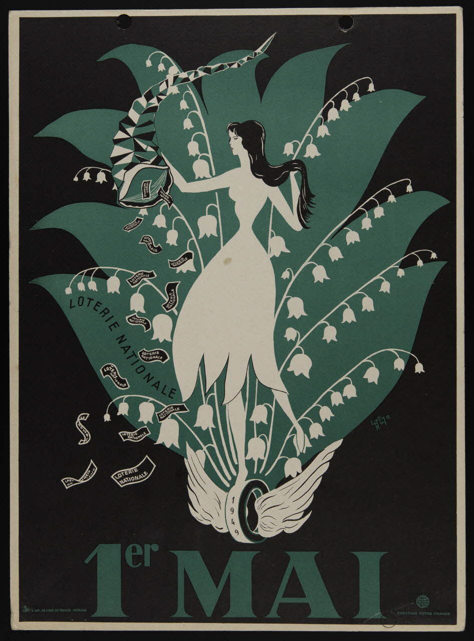 Galy Ray ; Cart. et imp. de l'isle de France ; création votre chance affiche 1er MAI Puteaux 1949 1970.83.373 Photo