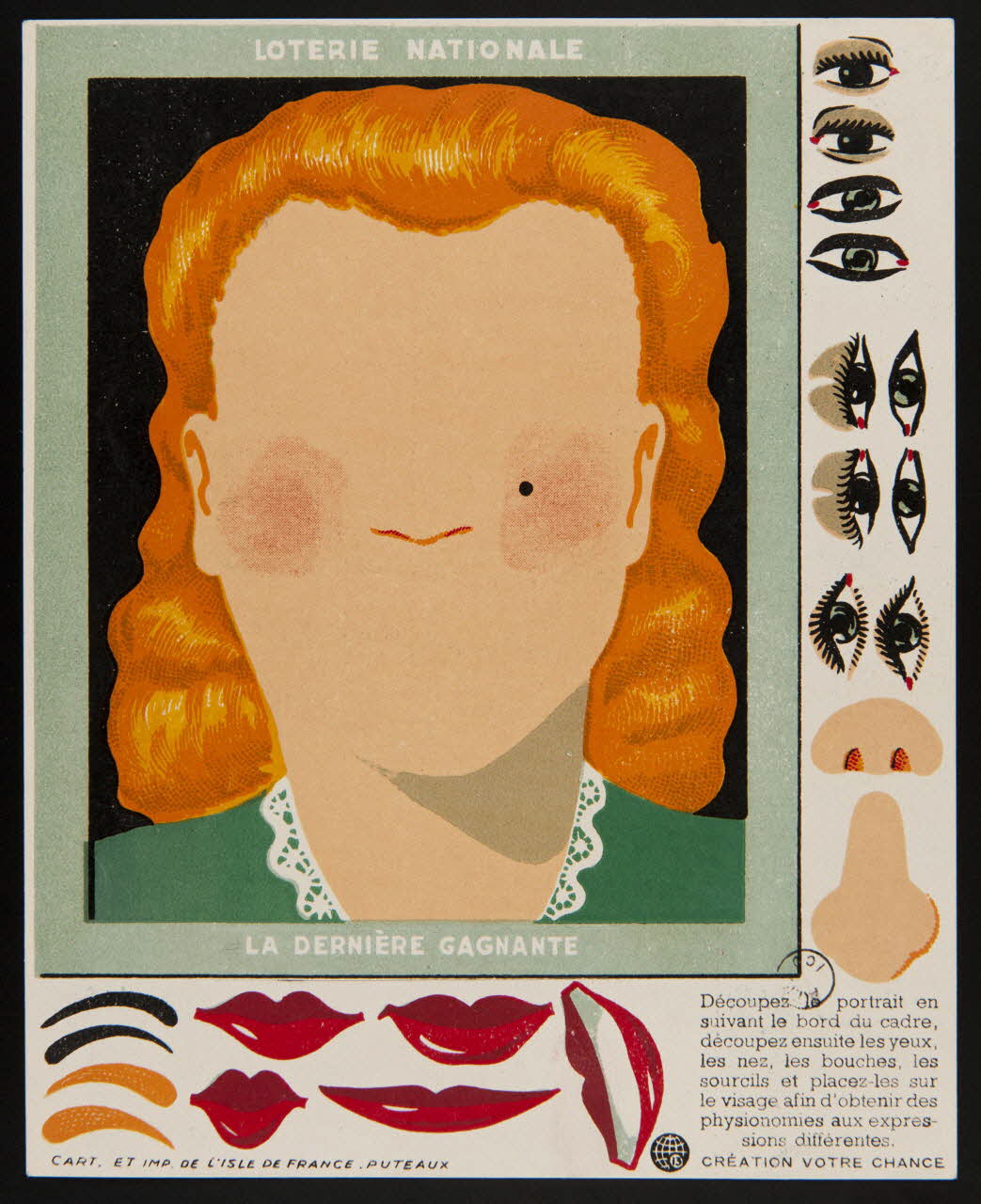 estampe LOTERIE NATIONALE  LA DERNIERE GAGNANTE 1970.83.380 Photo