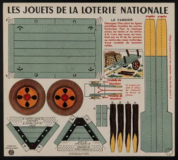estampe LES JOUETS DE LA LOTERIE NATIONALE  LE FARDIER 1970.83.384 Photo