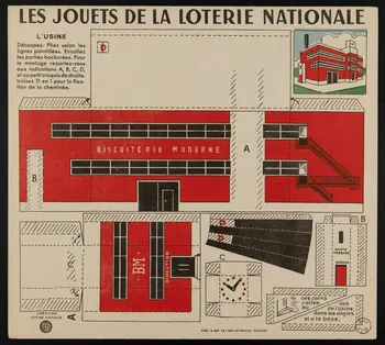 estampe LES JOUETS DE LA LOTERIE NATIONALE  L'USINE 1970.83.385 Photo
