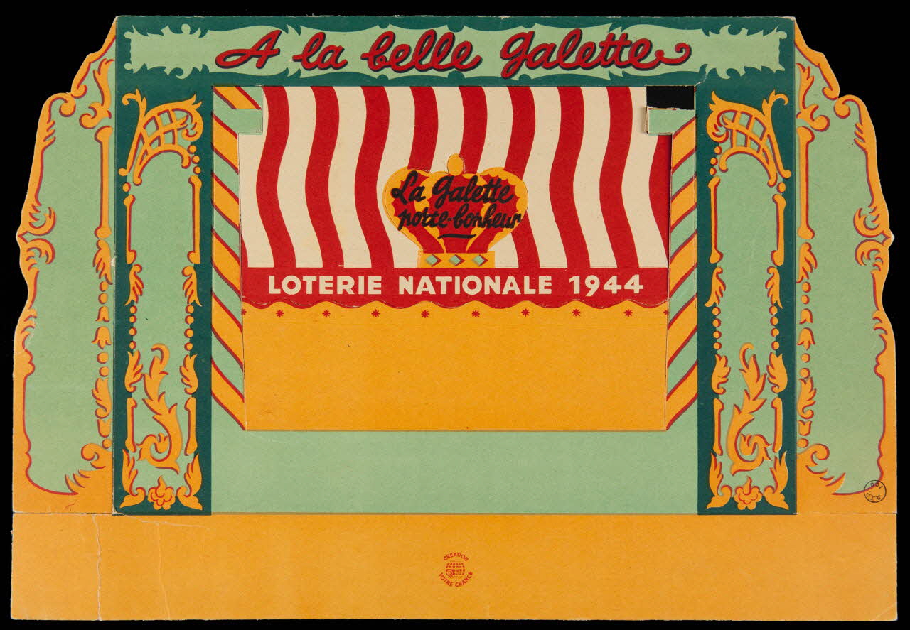 estampe A la belle Galette  LOTERIE NATIONALE 1944 1970.83.390 Photo