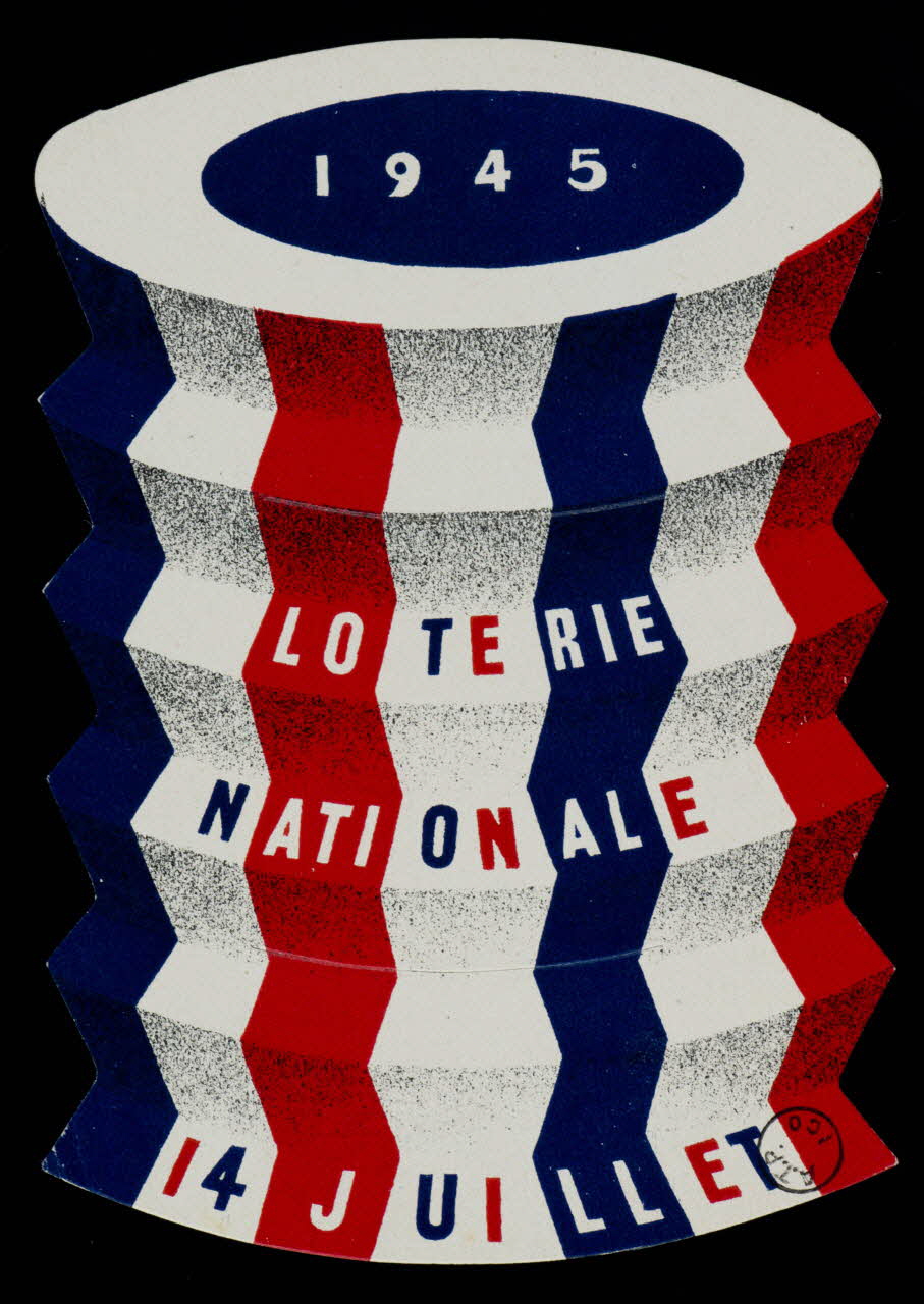 estampe 1945  LOTERIE  NATIONALE  14 JUILLET 1970.83.411 Photo