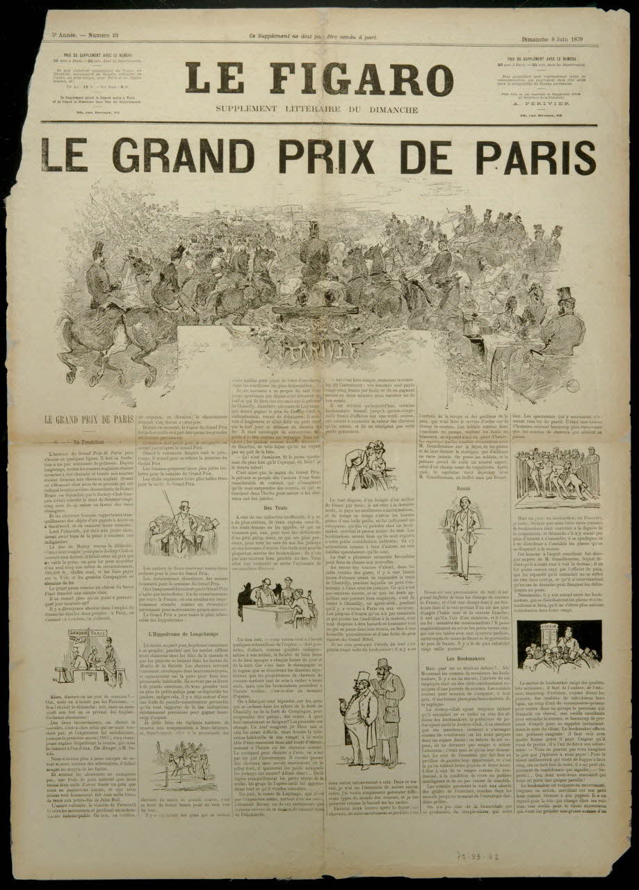 estampe LE FIGARO  LE GRAND PRIX DE PARIS 1970.83.42 Photo