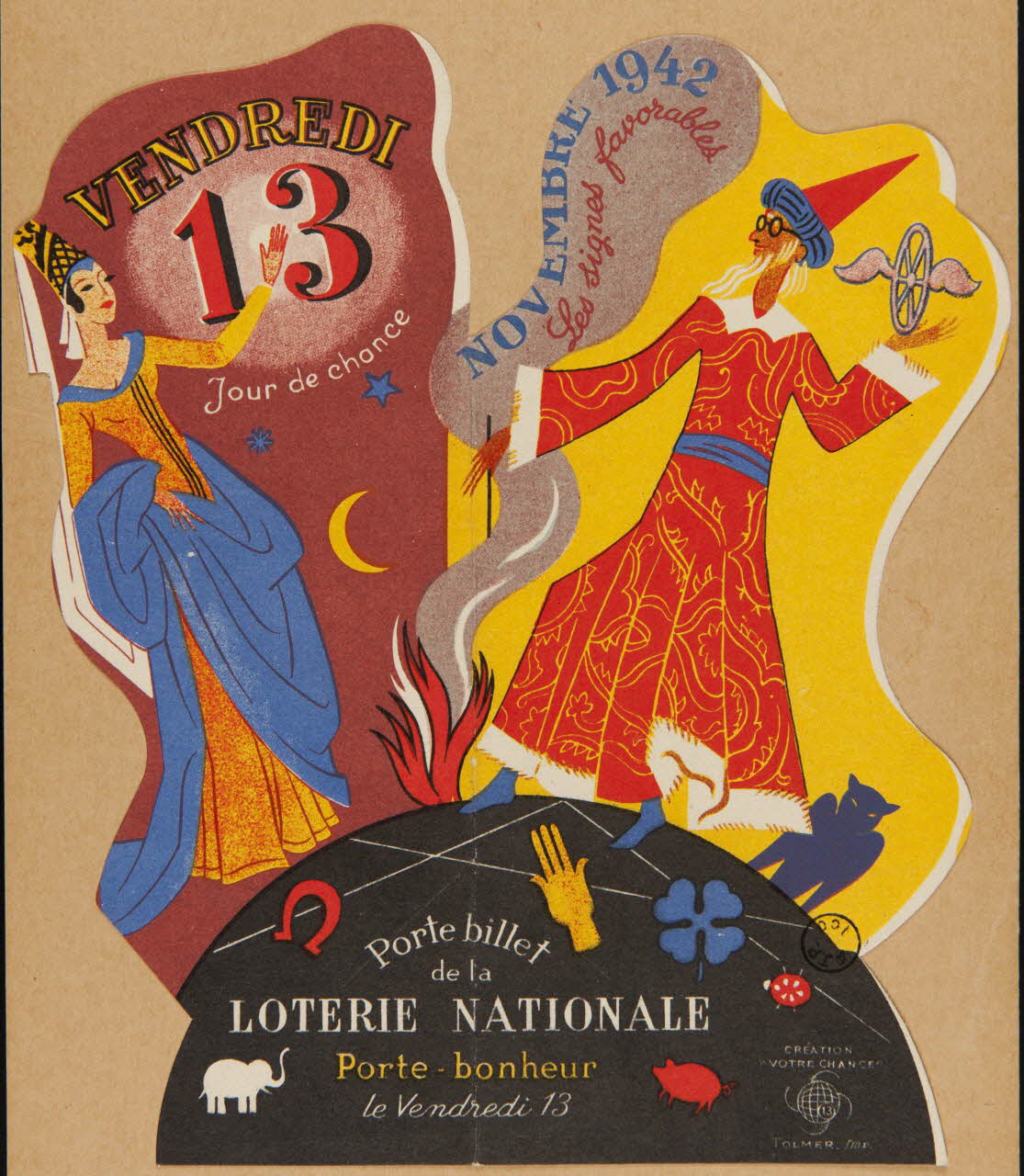 estampe Porte billet  de la  LOTERIE NATIONALE 1970.83.434 Photo