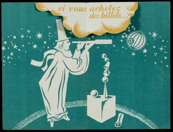 estampe Jour de chance  LES SIGNES FAVORABLES  Vendredi  13  JUIN  1947 1970.83.438  Photo