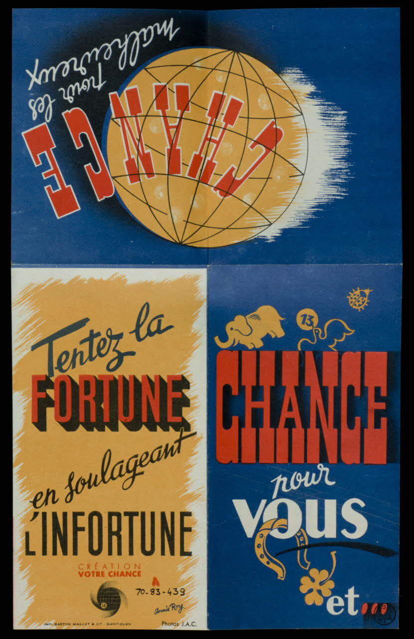 estampe CHANCE  pour  VOUS  et... 1970.83.439 Photo