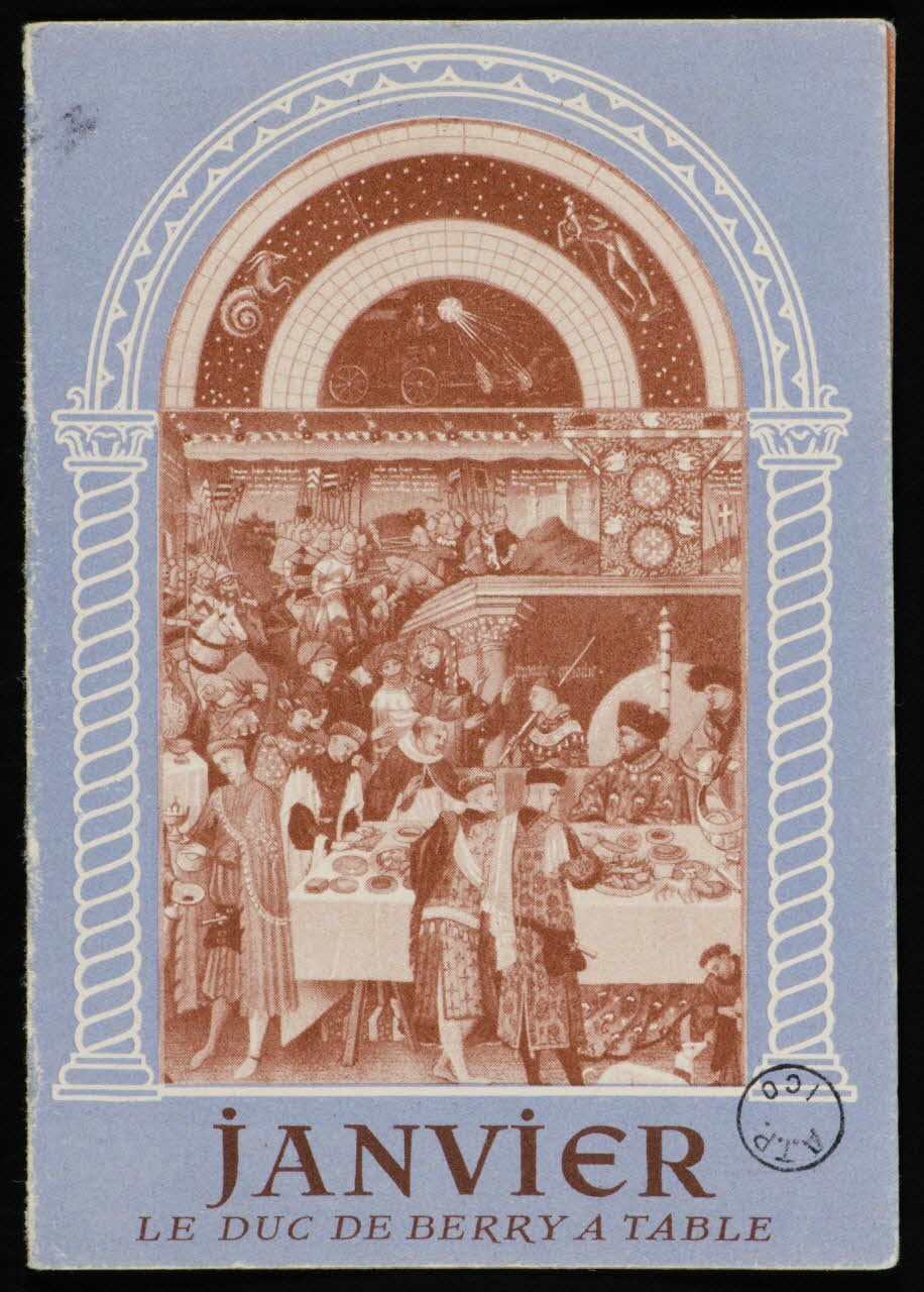 estampe JANVIER  LE DUC DE BERRY A TABLE 1970.83.448 Photo