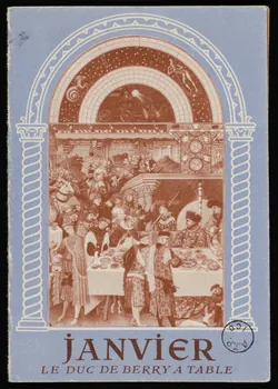 estampe JANVIER  LE DUC DE BERRY A TABLE 1970.83.448  Photo