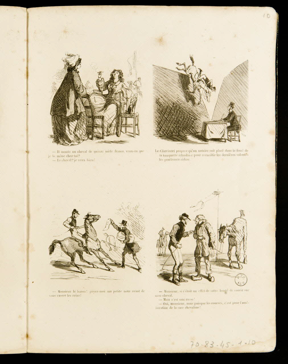 album Scènes diverses sur le thème des courses hippiques 1970.83.45.1.10 Photo