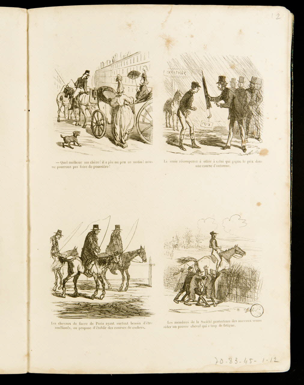 album Scènes diverses sur le thème des courses hippiques 1970.83.45.1.12 Photo