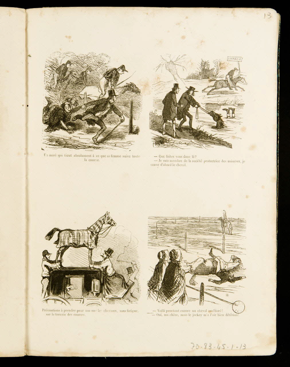 album Scènes diverses sur le thème des courses hippiques 1970.83.45.1.13 Photo