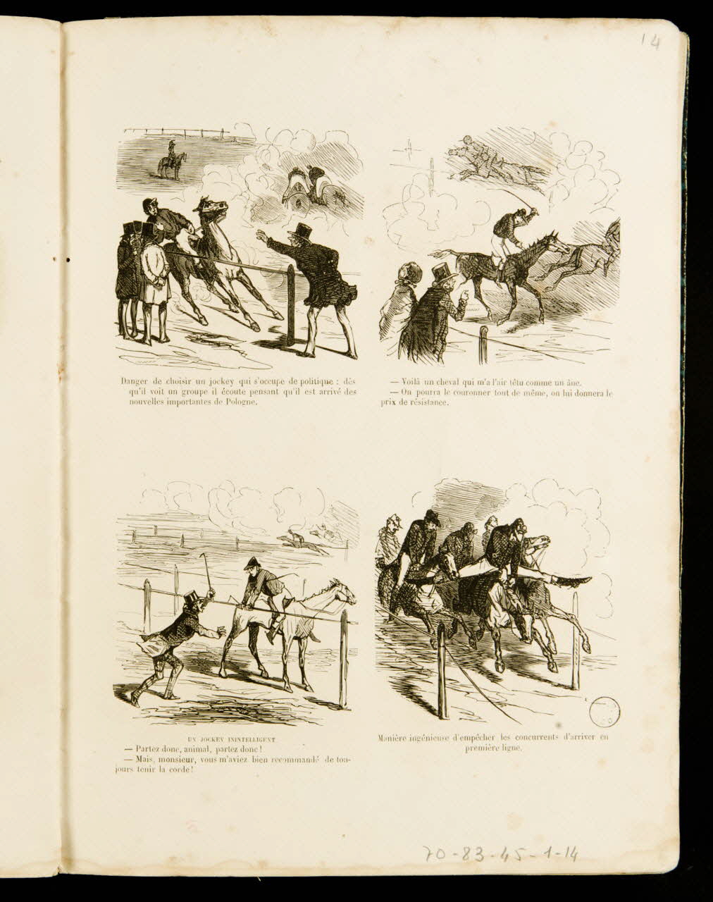 album Scènes diverses sur le thème des courses hippiques 1970.83.45.1.14 Photo