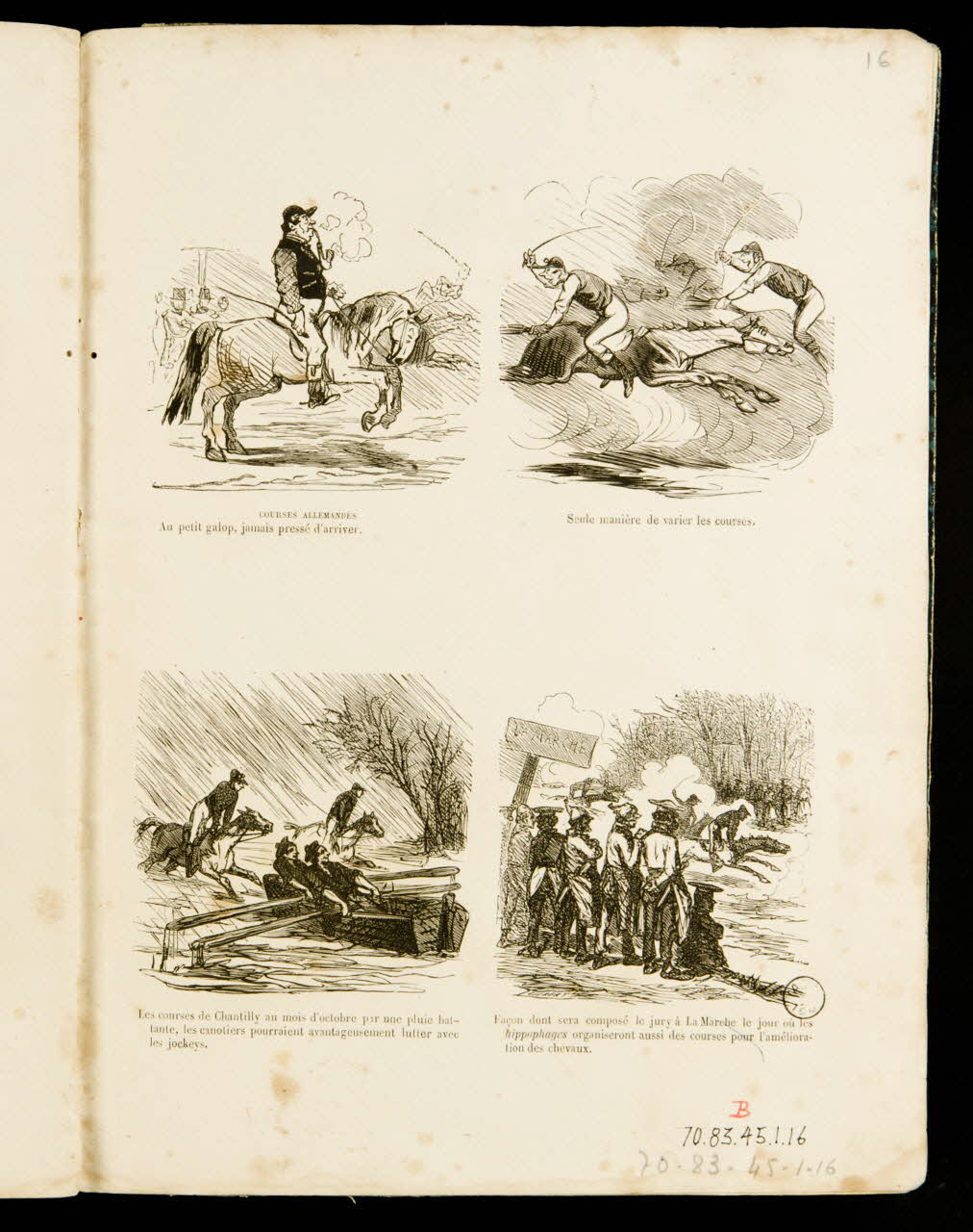 album Scènes diverses sur le thème des courses hippiques 1970.83.45.1.16 Photo