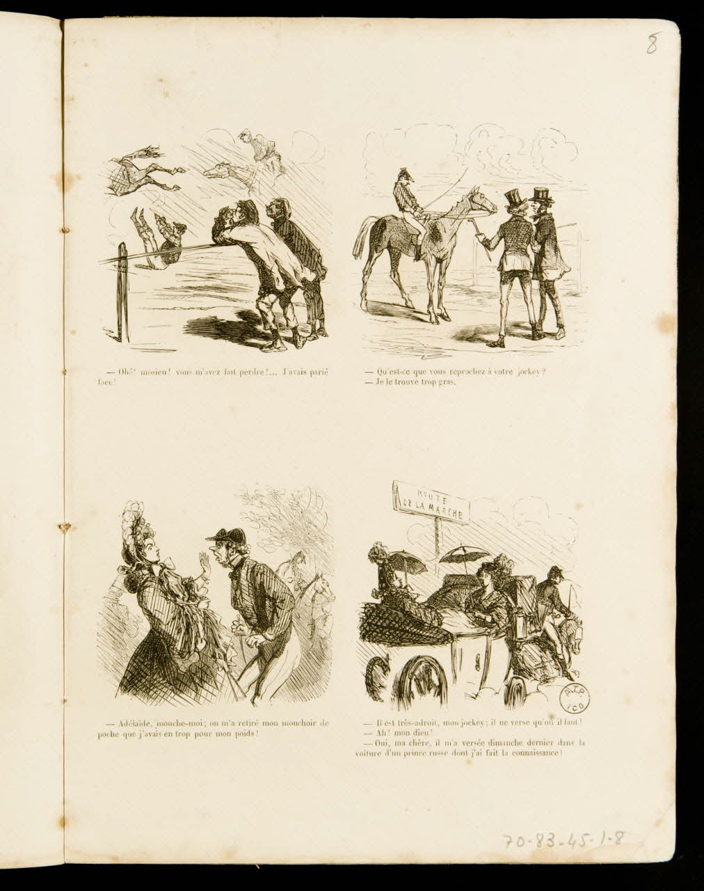 album Scènes diverses sur le thème des courses hippiques 1970.83.45.1.8 Photo