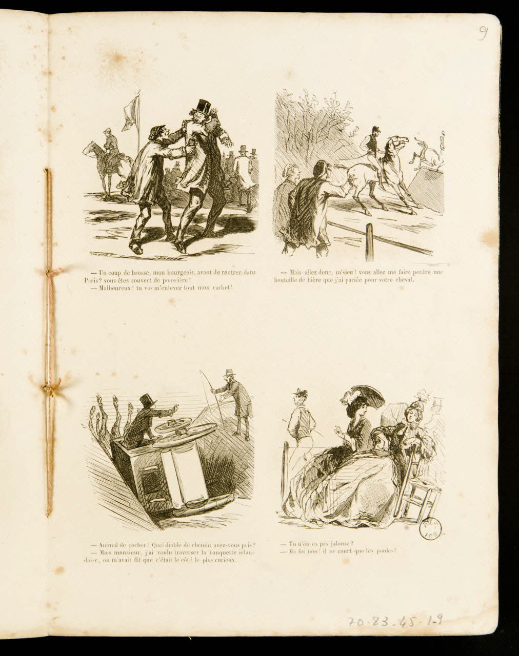 album Scènes diverses sur le thème des courses hippiques 1970.83.45.1.9 Photo