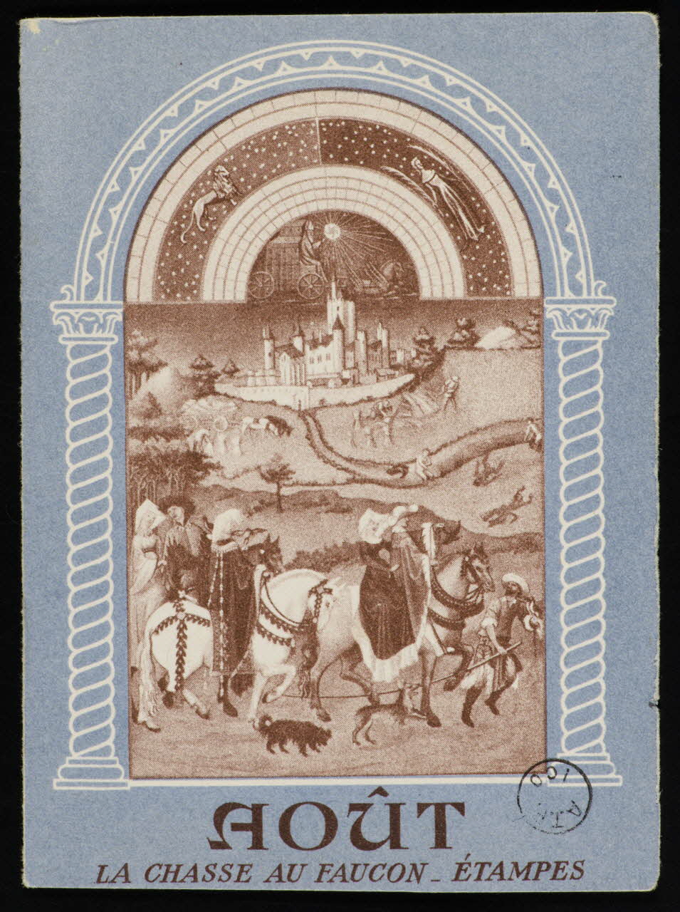estampe AOÛT  LA CHASSE AU FAUCON - ETAMPES 1970.83.455 Photo