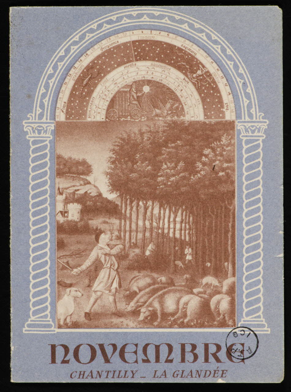 estampe NOVEMBRE  CHANTILLY - LA GLANDEE 1970.83.457 Photo