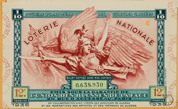 estampe LOTERIE NATIONALE  SOURIRE QUAND MEME LES GUEULES CASSEES 1970.83.517 Photo
