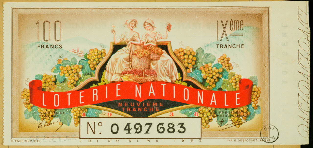 estampe LOTERIE NATIONALE 1970.83.536 Photo