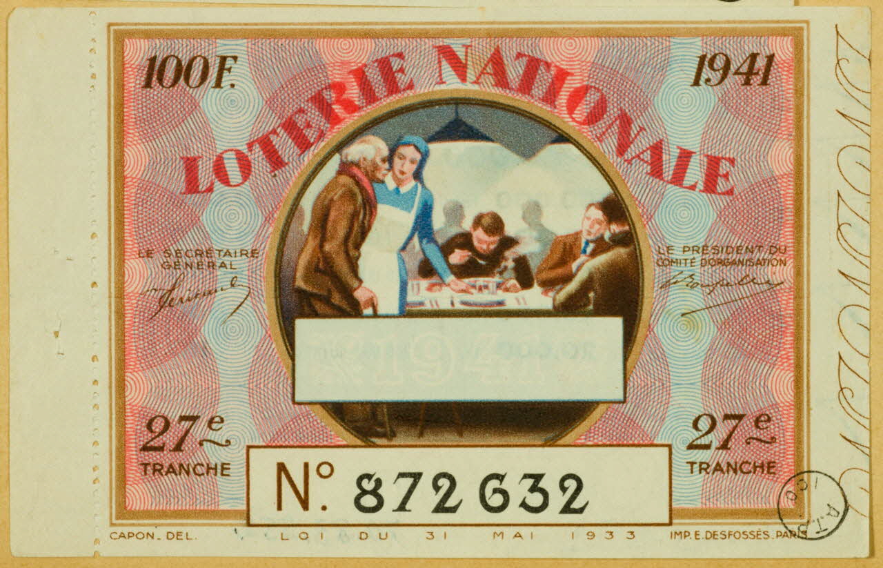estampe LOTERIE NATIONALE 1970.83.552 Photo
