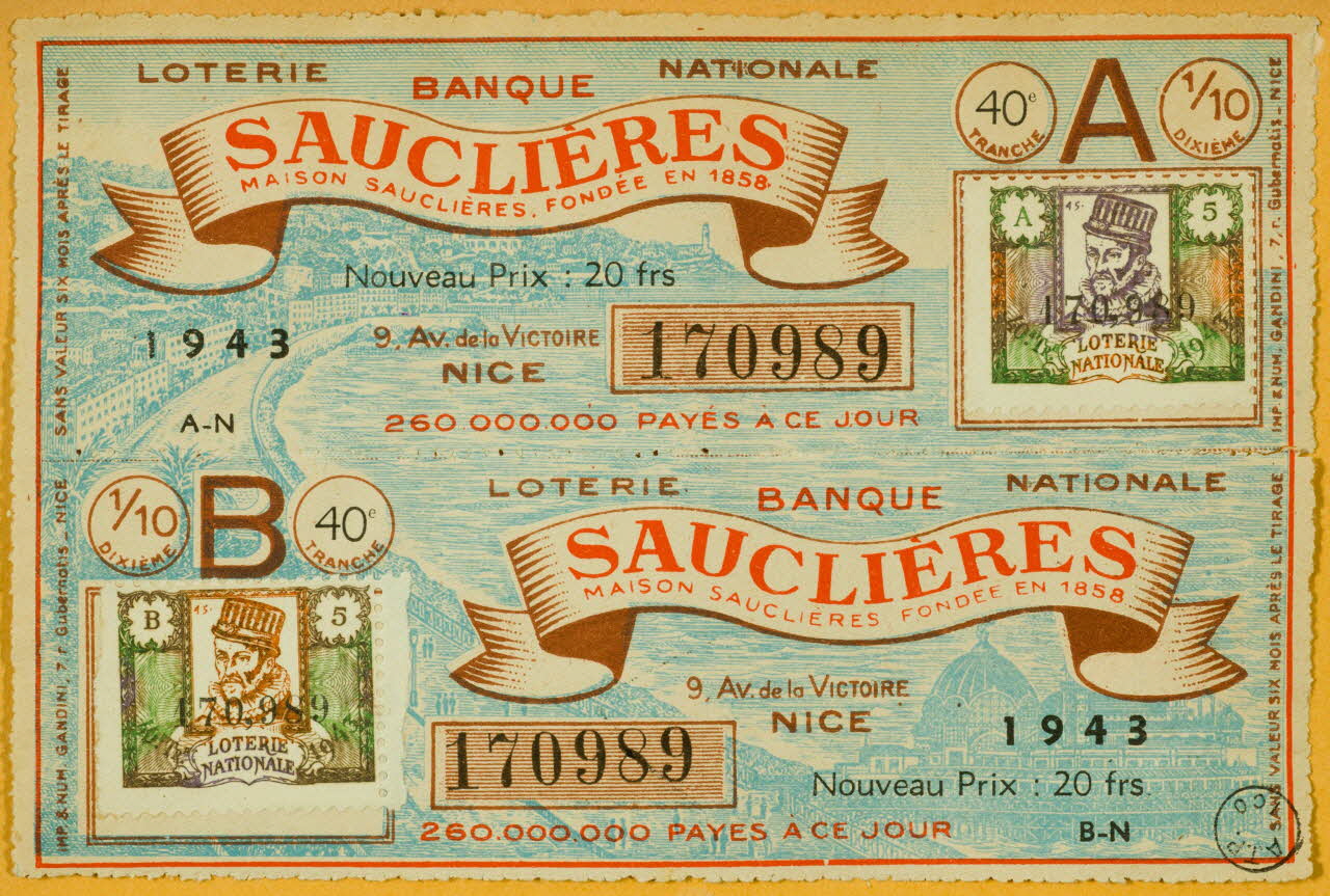 estampe SAUCLIERES 1970.83.565 Photo