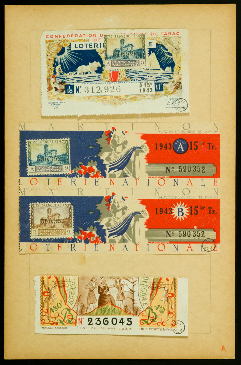 estampe LOTERIE NATIONALE 1970.83.568 Photo
