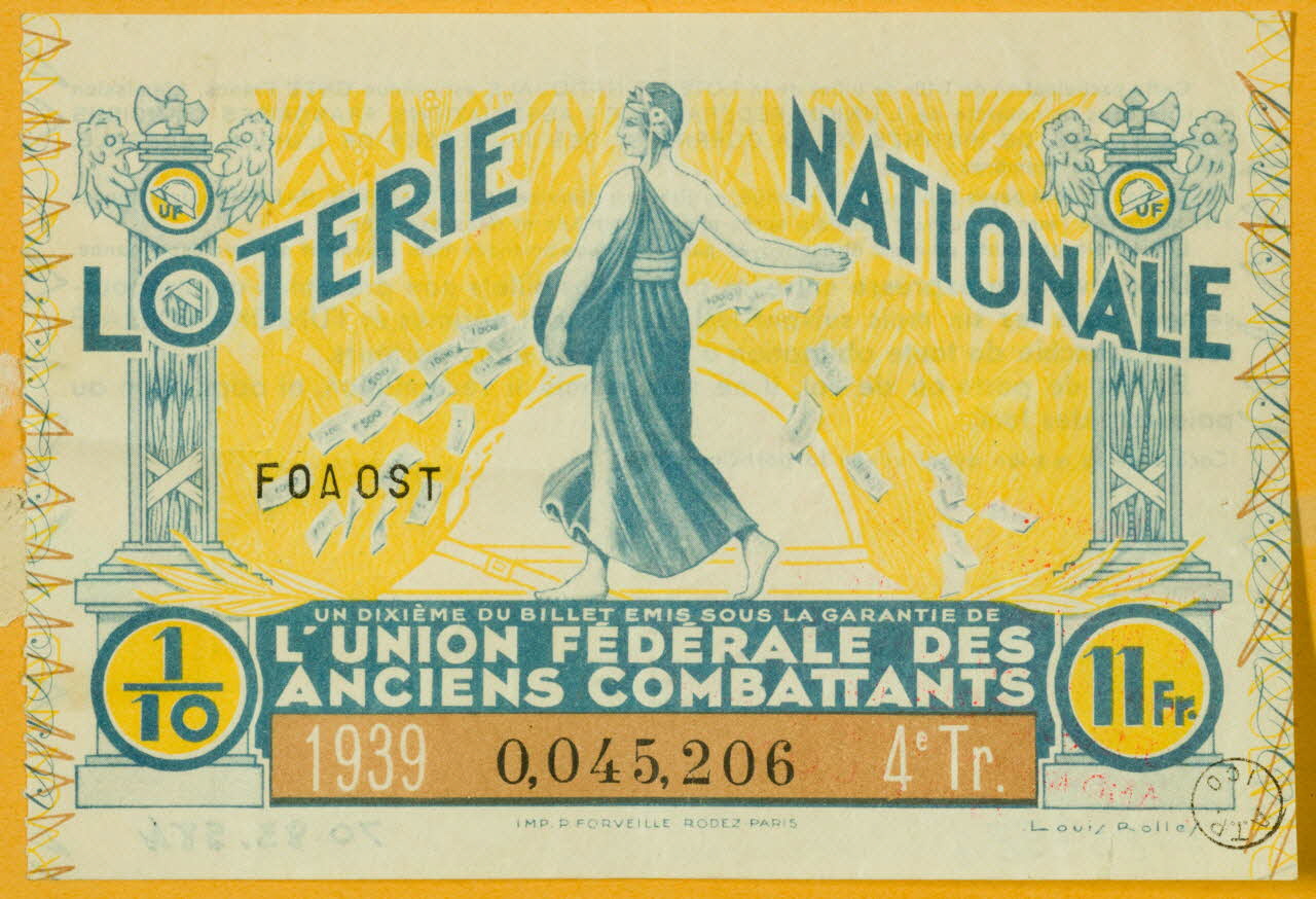 estampe LOTERIE  NATIONALE 1970.83.584 Photo