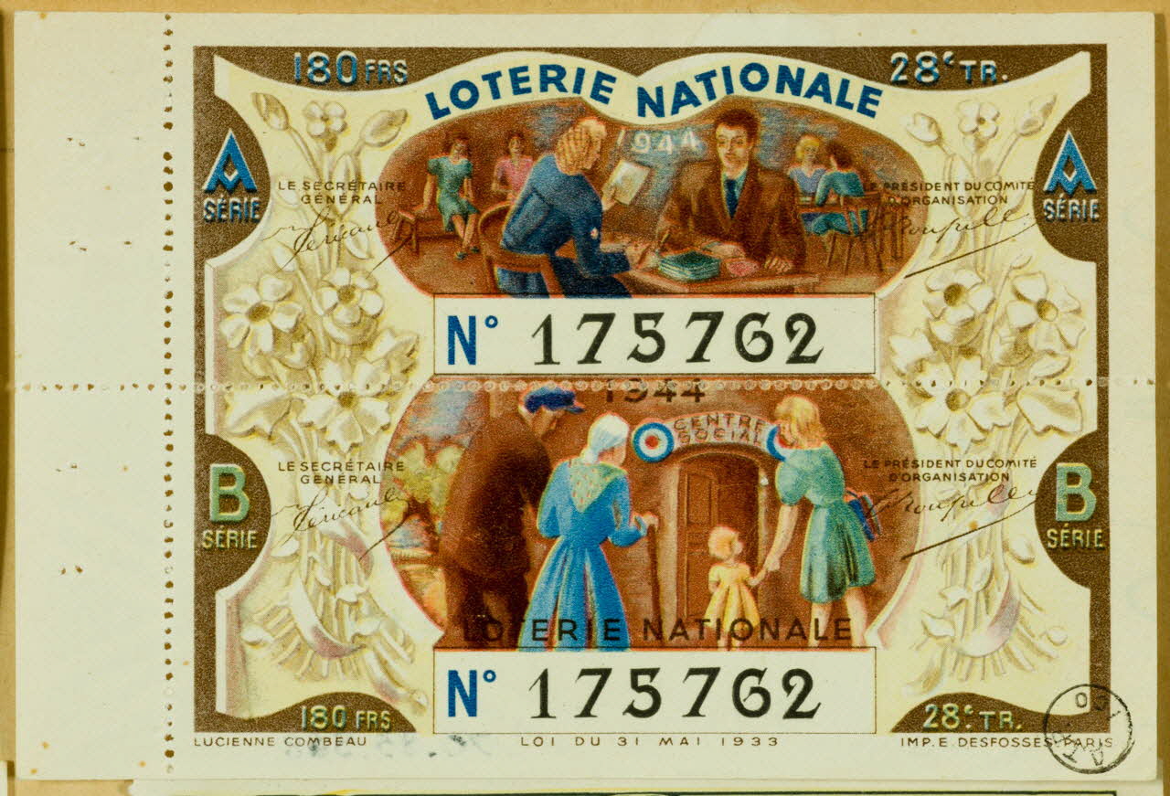 estampe LOTERIE NATIONALE 1970.83.588 Photo