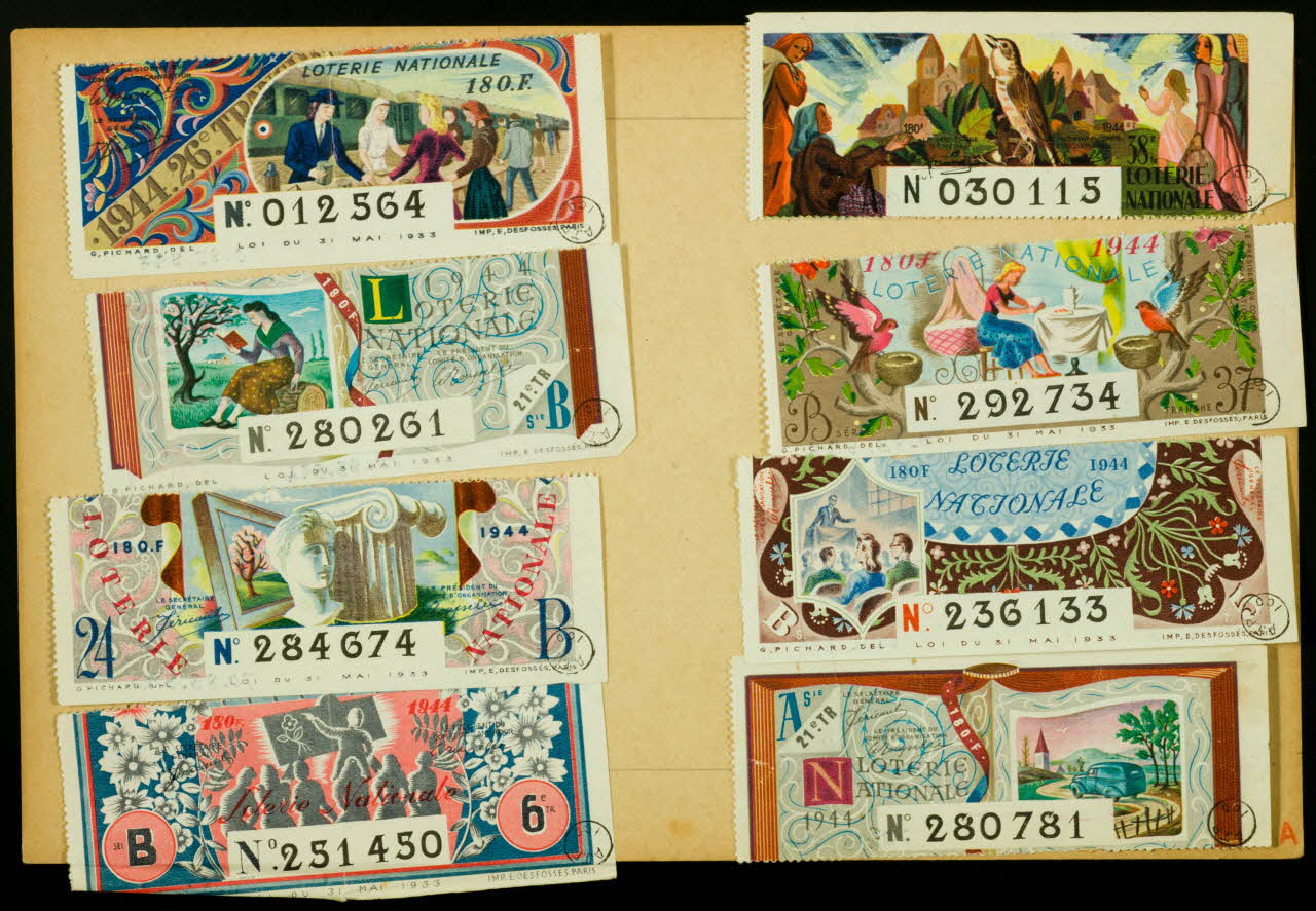 estampe LOTERIE  NATIONALE 1970.83.595 Photo
