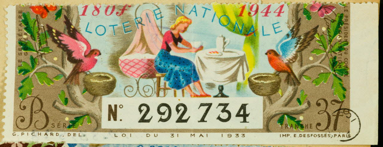 estampe LOTERIE NATIONALE 1970.83.598 Photo