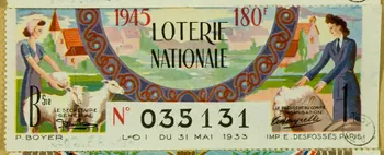 estampe LOTERIE  NATIONALE 1970.83.602  Photo