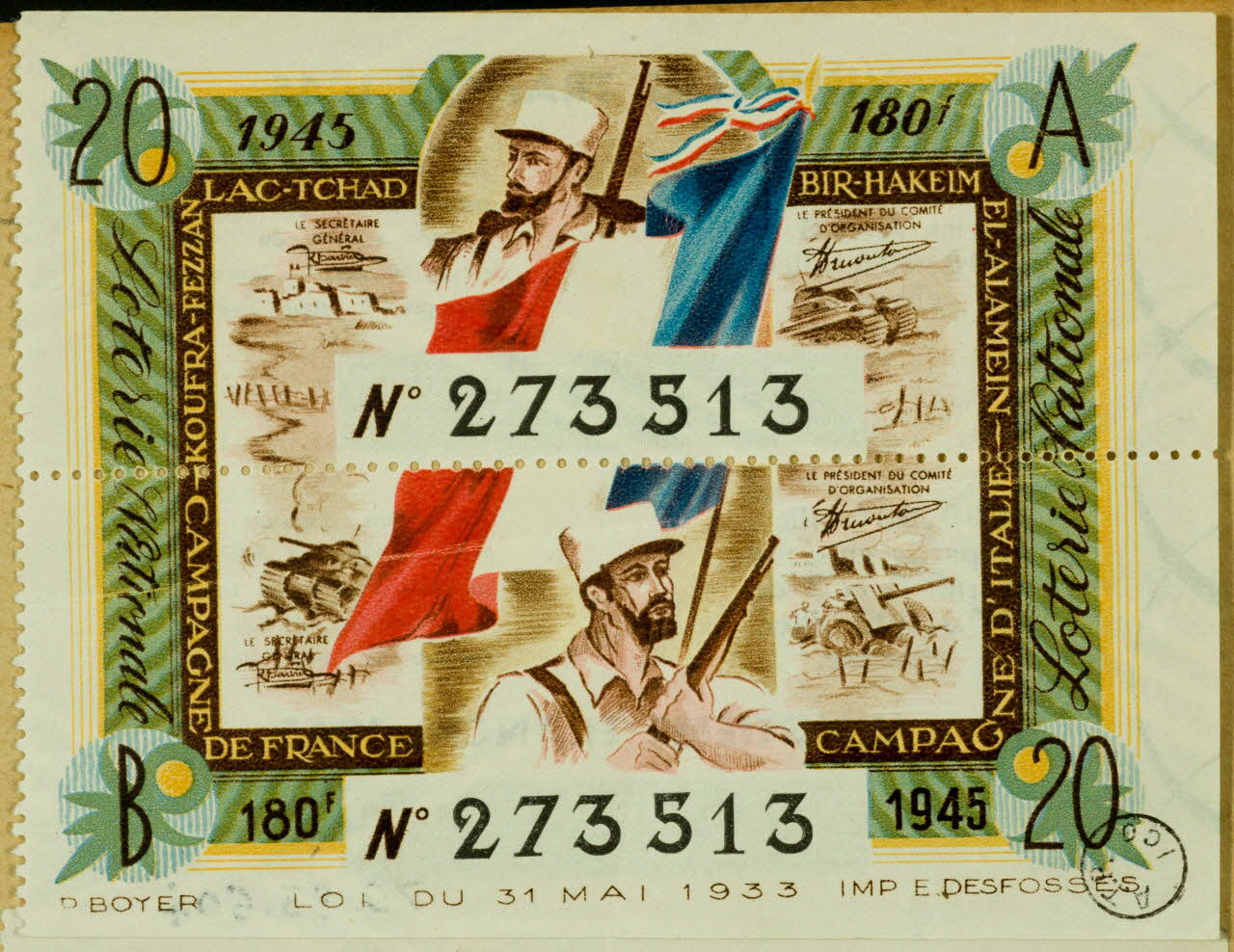 estampe 1945 1970.83.604 Photo