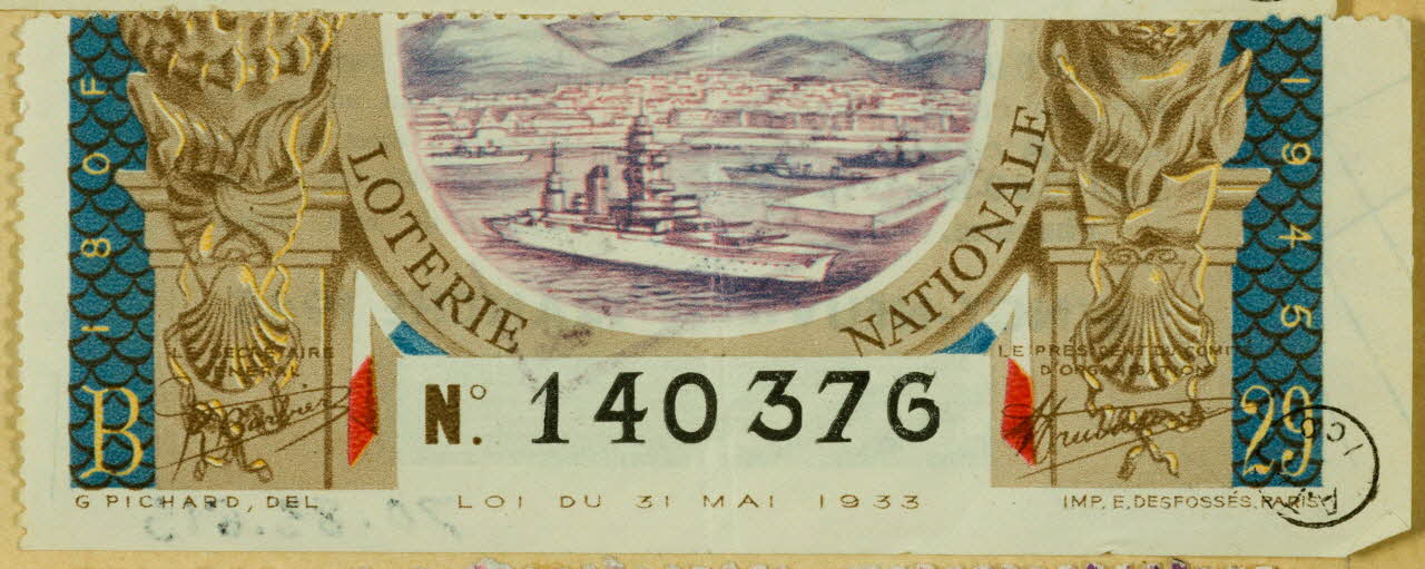 estampe LOTERIE  NATIONALE 1970.83.615 Photo