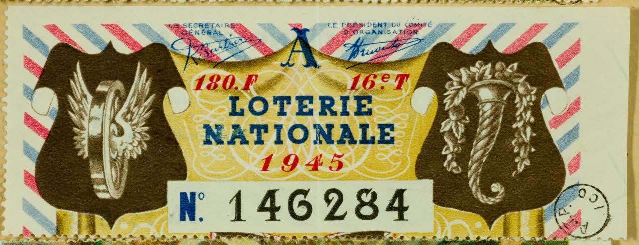 estampe LOTERIE  NATIONALE 1970.83.628 Photo